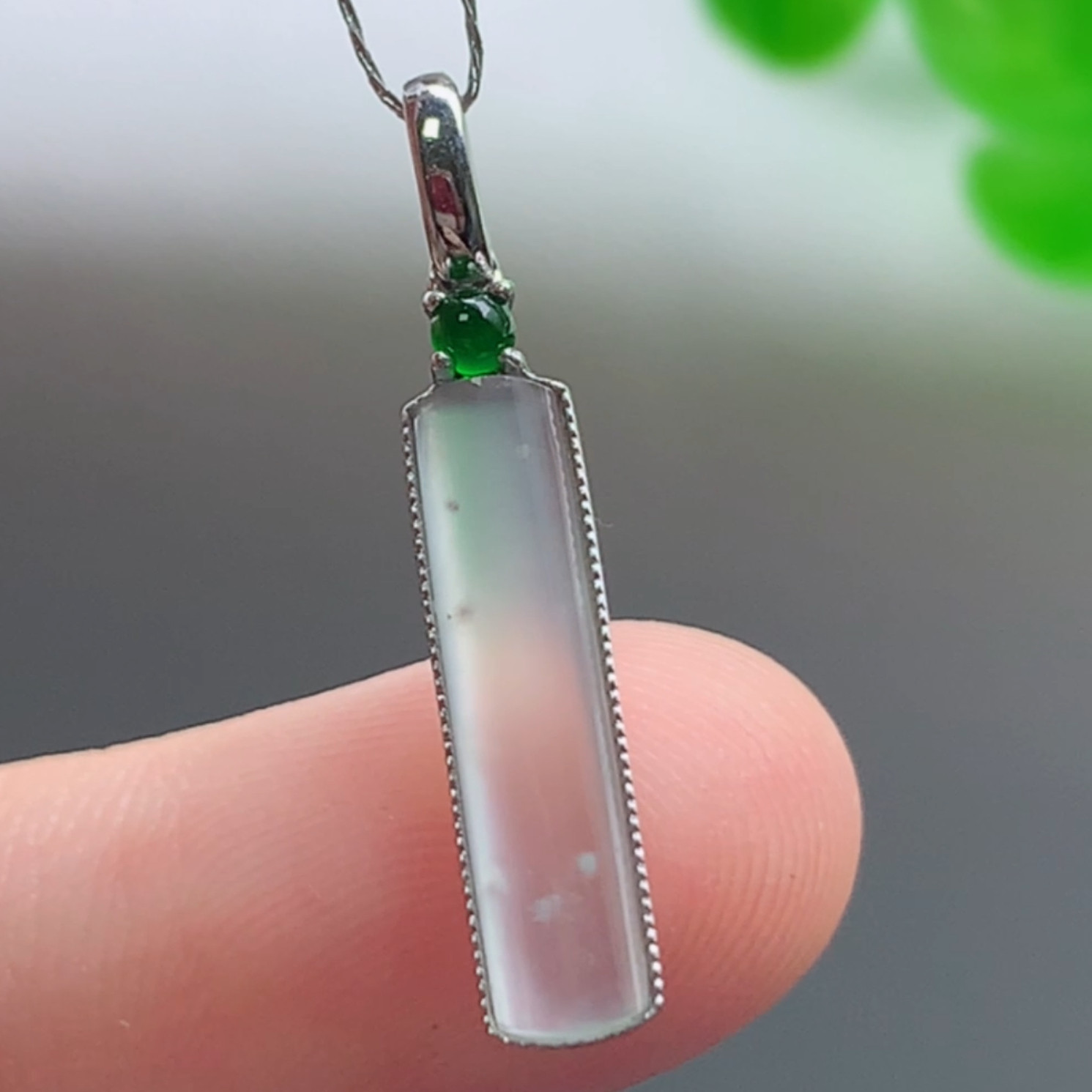 正品天然玉石A货翡翠18K金镶嵌平安无事玉坠缅甸料冰透无事牌吊坠