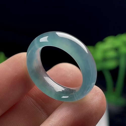 21号轮胎版天然玉石翡翠戒指
