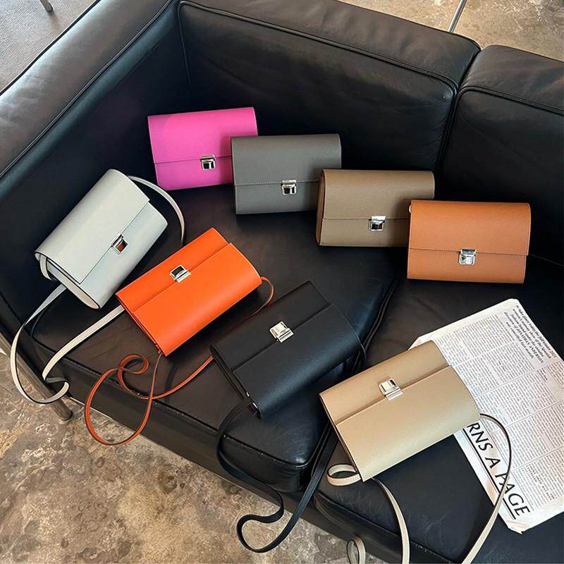 单肩小包包女士新款牛皮斜挎包气质时尚休闲小挎袋真皮简约小方包