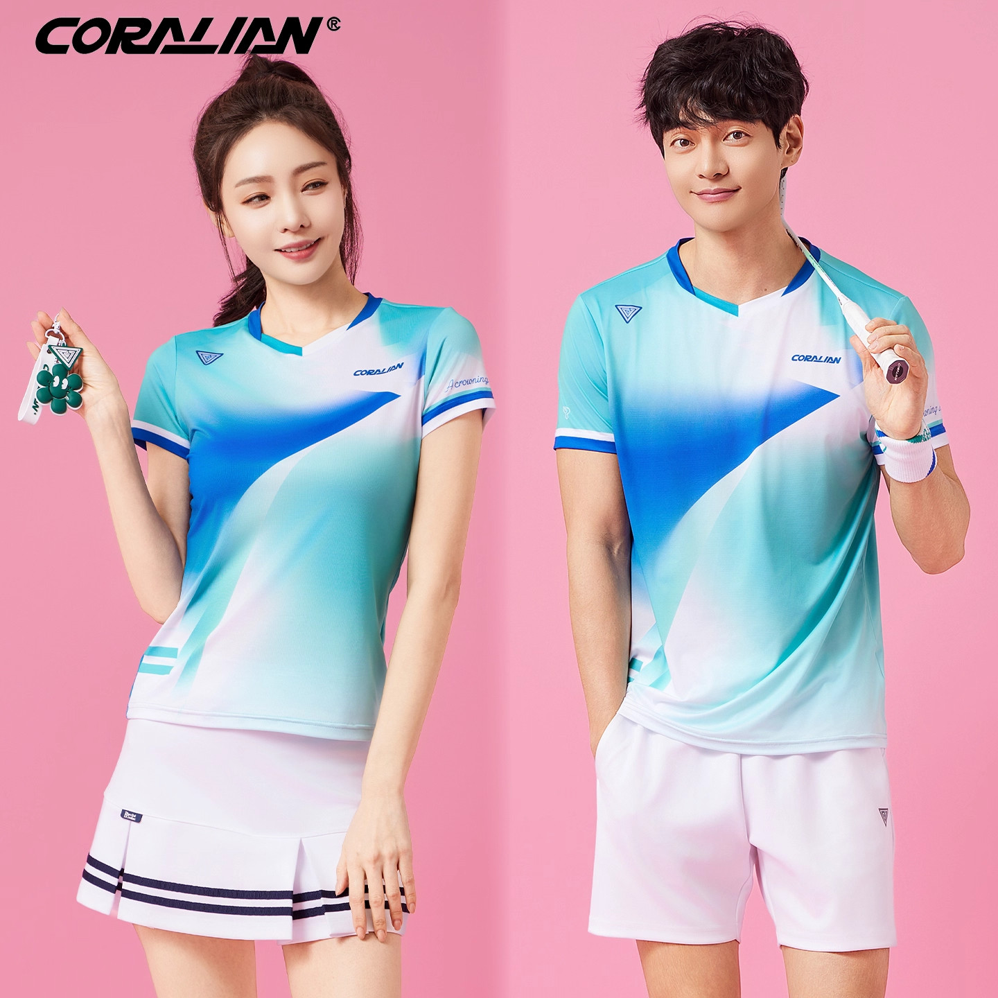 韩国进口2025新品男女羽毛球服