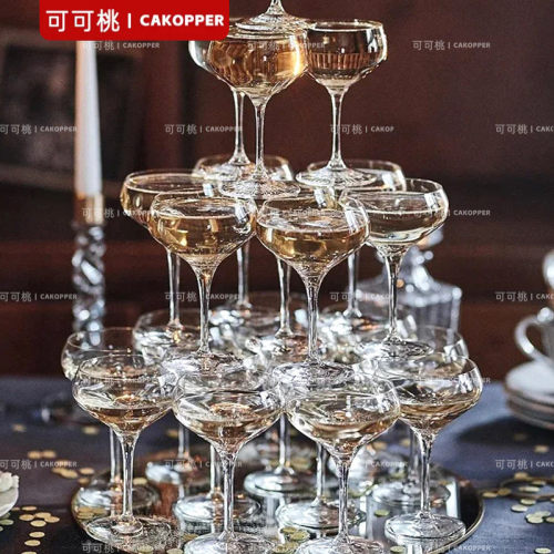 景区活动现场一次性香槟杯塔加厚亚克力酒杯文旅节庆互动仪式道具