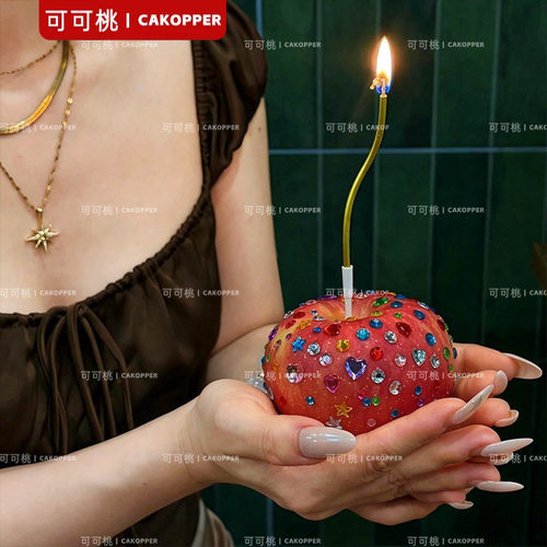 不干胶彩钻苹果蛋糕diy材料包创意生日帽拍照神器饰品水钻贴钻女