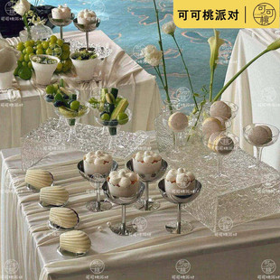 银色器皿高款矮款布丁杯果冻杯雪糕杯冰淇淋奶冻碗不锈钢金属质感