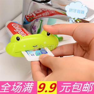 韩国卡通动物造型挤牙膏器 创意可爱手动洗面奶牙膏多功能挤压器