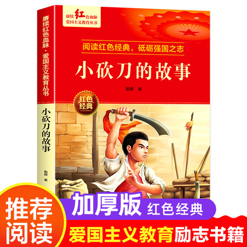 小砍刀的故事 爱国主义教育丛书红色革命经典书籍小学生课外阅读书少年励志图书适合6-9-12岁一二三四五六年级上下册课外