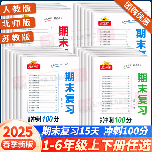 2025阳光同学期末复习卷冲刺
