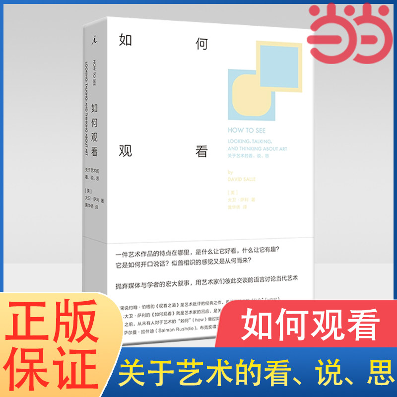 当当网如何观看：关于艺术的看、说、思大卫·萨利著艺术理论艺术研究现代艺术爱好者进阶理想国正版书籍