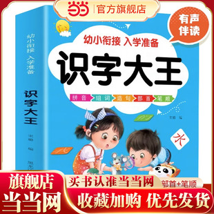 识字书幼儿认字 识字大王 识字大王3000字 幼儿识字启蒙认字 儿童宝宝看图学字全套启蒙早教书绘本 当当网正版 幼儿园认字 童书