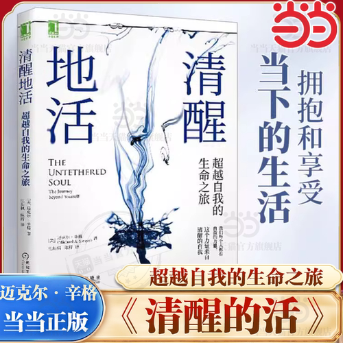 当当网 清醒地活超越自我的生命之旅 迈克尔辛格著冥想大师探索内心认识自我内在能量来源和觉察束缚心灵成长阻碍觉察清醒的自我