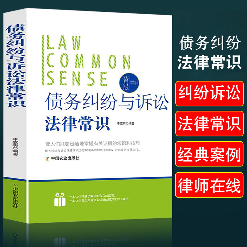 法律行为百科全书-债务纠纷与诉讼法律常识 法律常识基础知识认知债务纠纷与诉讼法的基本法律法规普通人一读就懂的法律知识全知