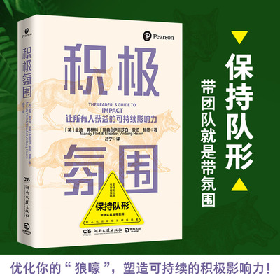 当当网官方旗舰 积极氛围 曼迪弗林特 伊丽莎白雯伯赫恩著（风靡全球的影响力应用指南！让团队在你设计的氛围中驱动向前 ）