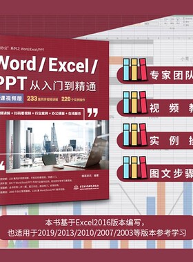 WordExcelPPT从入门到精通office教程视频讲解彩色印刷 wps办公软件办公应用入门到精通excel数据分析