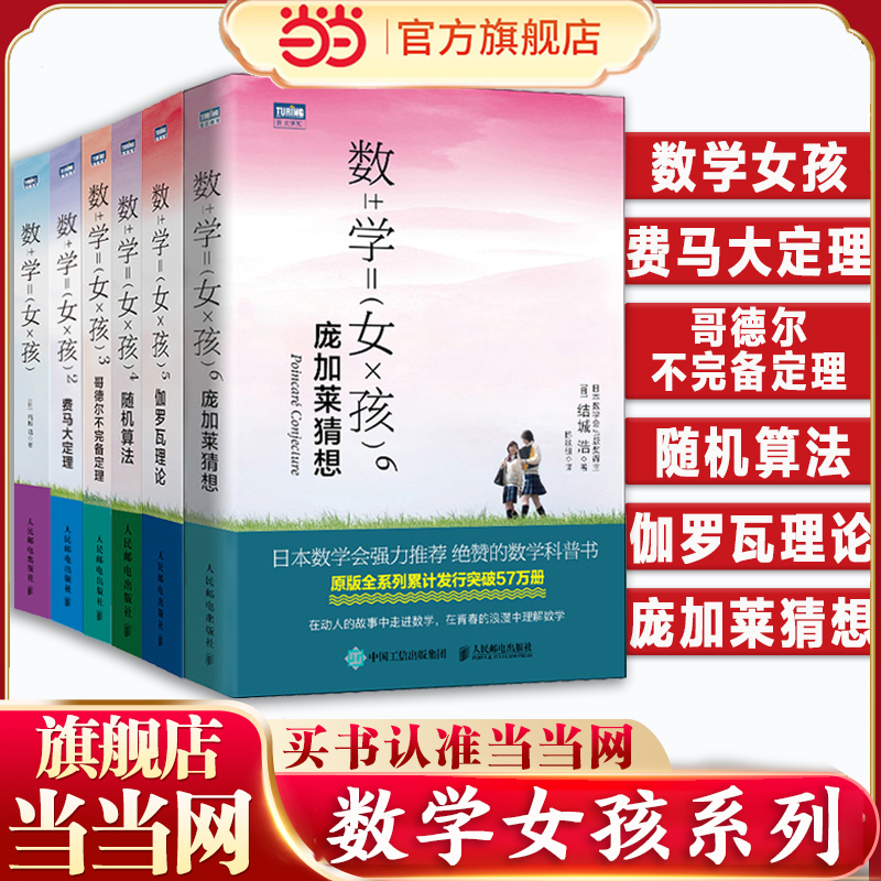 当当网 数学女孩 全6册 费马大定理哥德尔不完备定理数学与生活科普入门 伽罗瓦理论 庞加莱猜想科普 初等数学科普书学生知识趣味