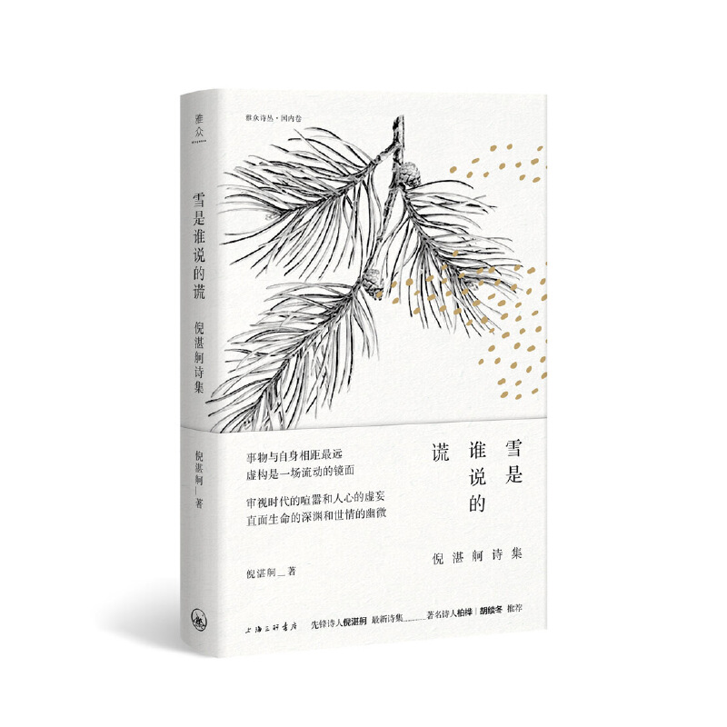 当当网 雪是谁说的谎:倪湛舸诗集 倪湛舸 上海三联书店 正版书籍