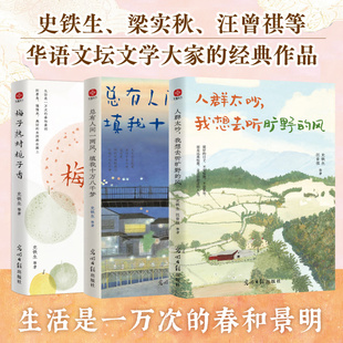 人群太吵,我想去听旷野的风+总有人间一两风,填我十万八千梦+梅子熟时栀子香(套装3册)