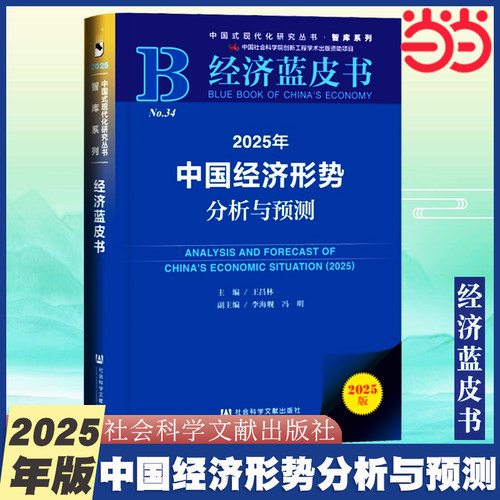 【当当网】2025年中国经济形势分析与预测 经济蓝皮书 世界经济黄皮书中国经济宏观走势与政策展望 社会科学文献出版社正版书籍