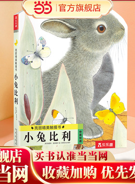 【当当网】乐乐趣亮丽精美触摸书系列:小兔比利0-1-2-3岁婴幼儿宝宝手指触摸书儿童早教启蒙认知洞洞翻翻推拉书感官训练动物故事书