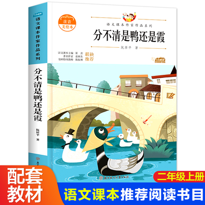 分不清是鸭还是霞 小学二年级必读课外阅读书籍推荐经典书目 适合小学生阅读的课外书注音版 带拼音的儿童绘本故事书6-8岁儿歌