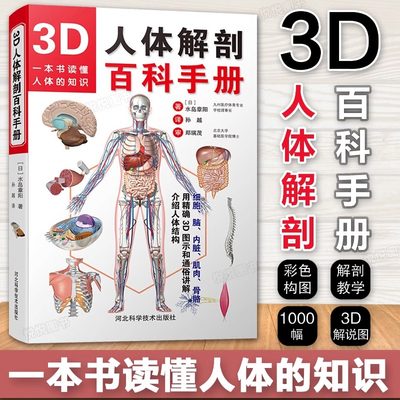 3D人体解剖百科手册彩色学图谱