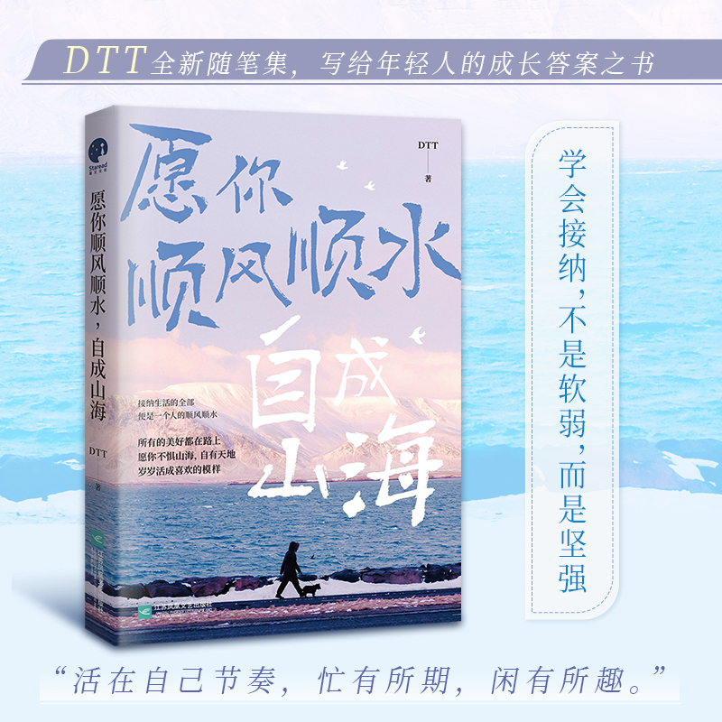 当当网 愿你顺风顺水 自成山海 接纳生活的全部，便是一个人的顺风顺水 DTT全新随笔集 写给年轻人的成长答案之书现代文学散文随笔