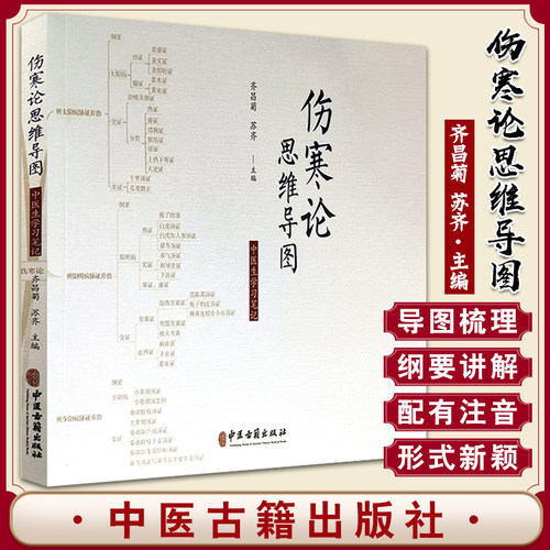 伤寒论思维导图 中医生学习笔记 齐昌菊 苏齐主编 中医古籍出版社9787515217970 中国医学经络穴位书籍
