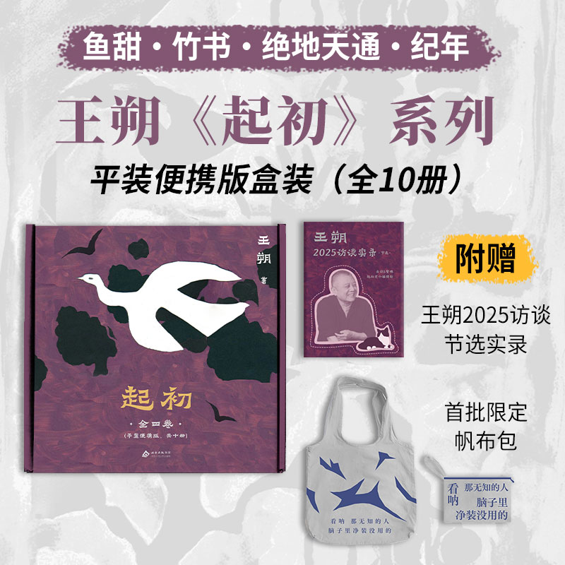 当当网【赠限量帆布包和王朔2025访谈实录】起初 平装全四卷  十五年磨一剑 王朔再次席卷文坛！ 起初全四卷平装便携版套装 小说书