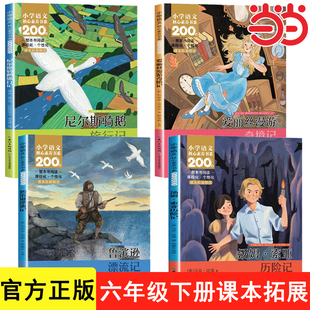 2026快乐读书吧六年级下册必读课外书鲁滨逊漂流记尼尔斯骑鹅旅行记汤姆索亚历险记爱丽丝漫游奇境记小学生阅读书籍鲁宾孙鲁迅鲁冰