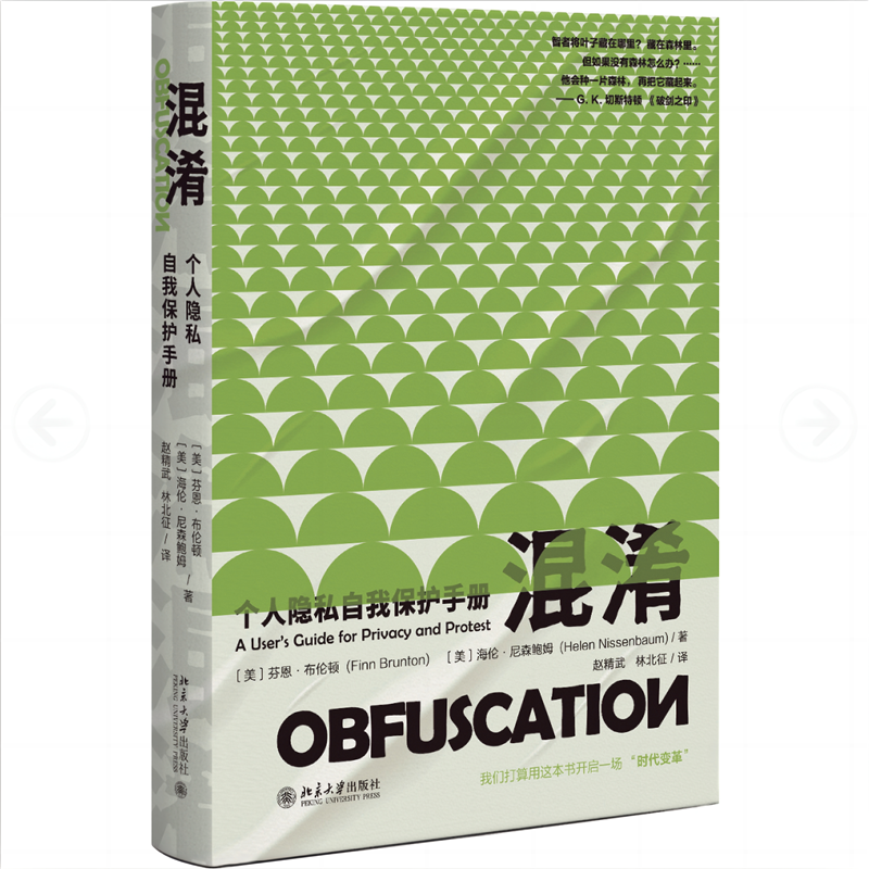 【当当网直营】混淆：个人隐私自我保护手册 在大数据时代下 为个体探索出一条保护自己的隐私的路径 北京大学出版社 正版书籍