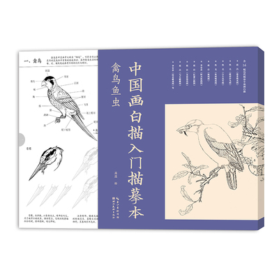 中国画白描入门描摹本?禽鸟鱼虫