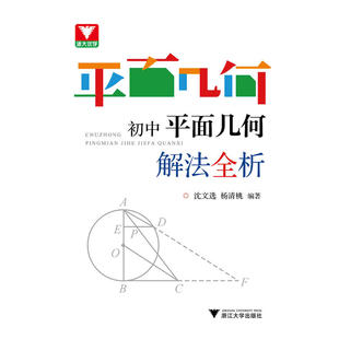当当网正版】初中数学平面几何解法全析 浙大数学优辅 沈文选 杨清桃编著 中考数学 初中数学几何辅助线专项突破训练练习