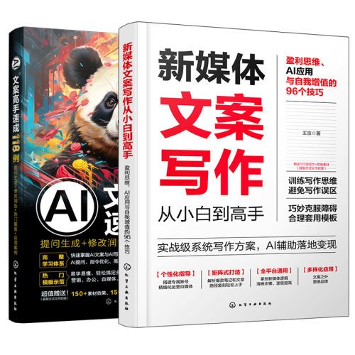 AI文案+公文办公职场写作技巧大全（套装共2册）