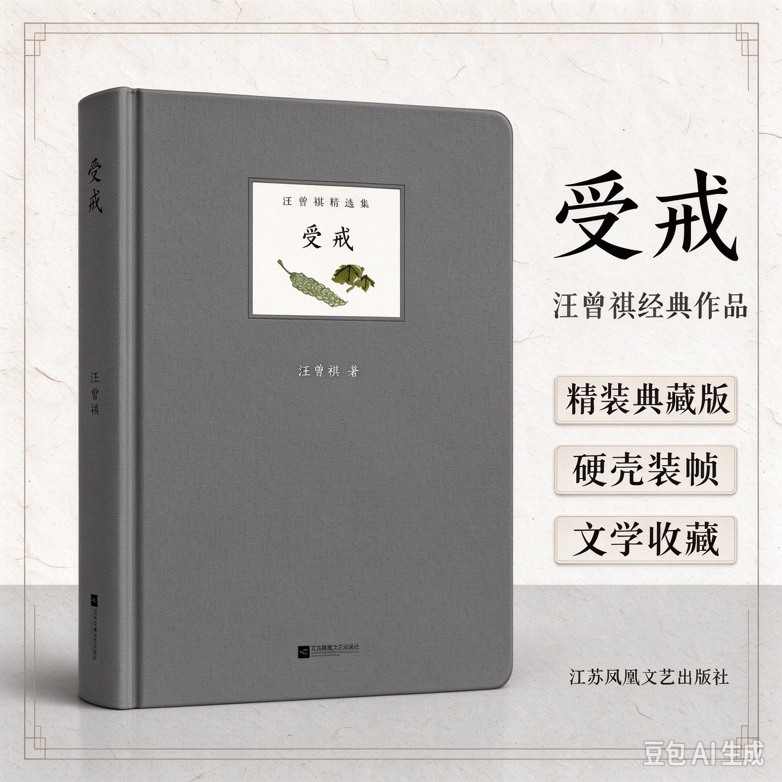 当当网】受戒 汪曾祺 精装硬壳 汪曾祺精选集 从字里行间感受汪曾祺文字的秘密 中小学生寒暑假开学季课外阅读书正版江苏凤凰文艺