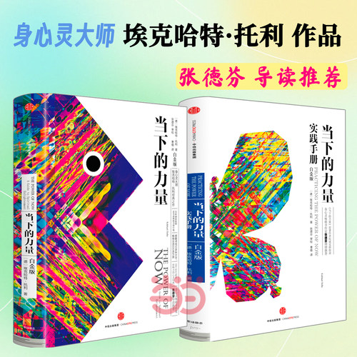 当当网 套装2册当下的力量+当下的力量实践手册(白金版) 埃克哈特·托利著 张德芬作序 青春心灵励志成功青年职场书籍  张德芬推荐