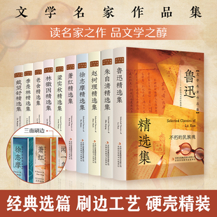 【精装刷边版】中国十大文学名家作品集 套装共10册 老舍萧红林徽因赵树