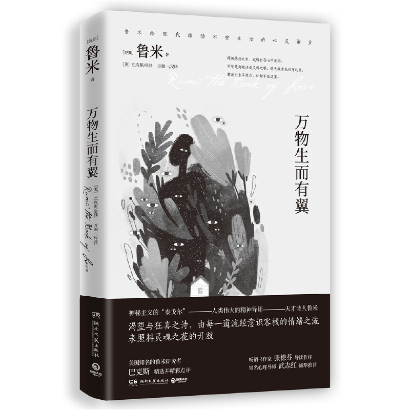 当当网 鲁米 万物生而有翼（2020全新修订版 张德芬导读作序 武志红诚挚推荐）当代美国广受欢迎的心灵诗人鲁米精选渴望与狂喜之诗