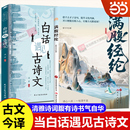 书籍 满腹经纶正版 白话遇见古诗文清雅诗词古文今译全套2册腹有诗书气自华中国古诗词鉴赏大全唐诗宋词 抖音同款 当当网正版