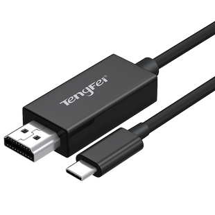 腾飞typec转hdmi手机电脑4K60Hz电视机同屏转换连接线ipad平板笔记本外接显示器投影仪高清typc安卓投屏线2K