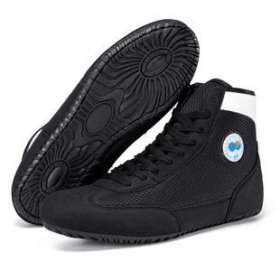 儿童新款摔跤鞋拳击鞋男格斗搏击综合室内训练特价中高帮武术女鞋