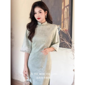 少女日常中式 连衣裙新款 夏季 清新2026民国气质风 花样年华旗袍