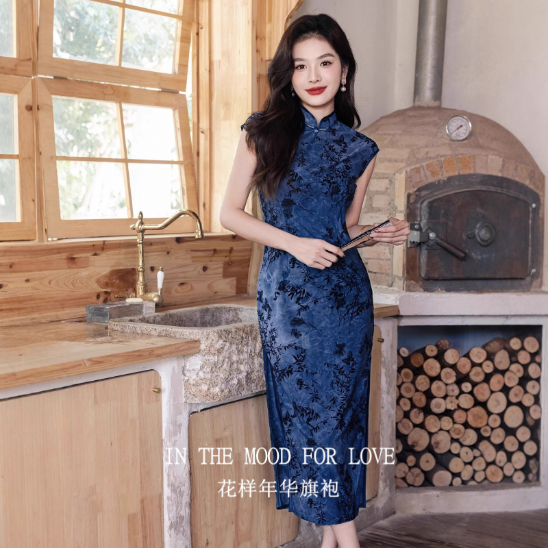 四小姐花样年华旗袍新中式复古国风改良绝美秋季年轻款气质连衣裙
