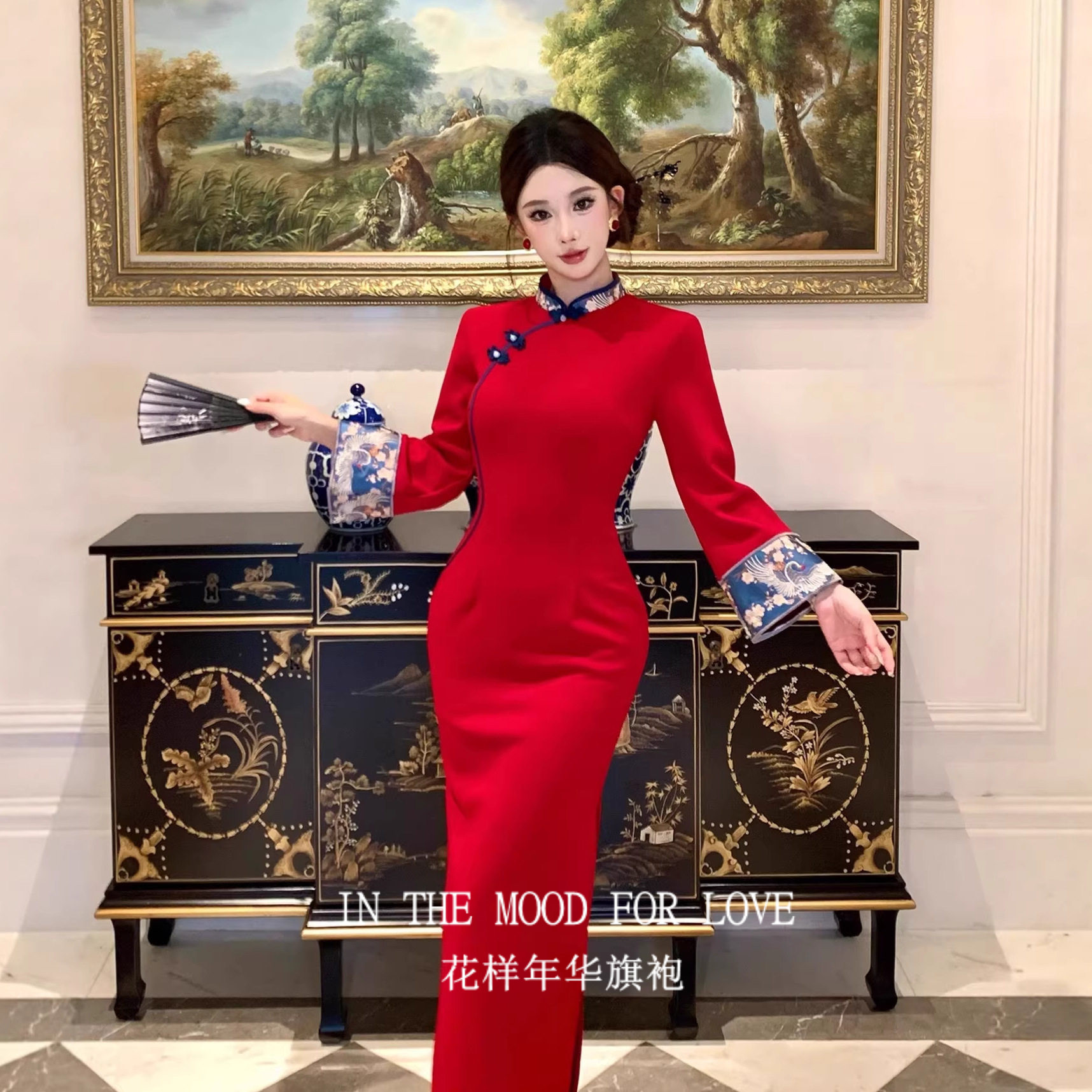 新中式红色加绒敬酒服