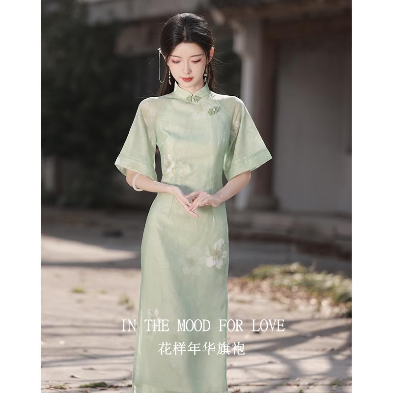 【花样年华旗袍】夏季连衣裙新款少女日常中式清新2026民国气质风