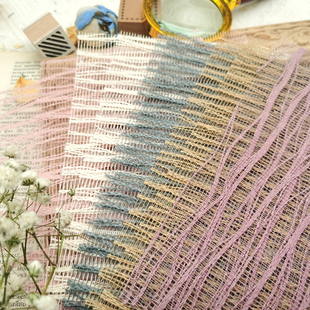 lulu网纱镂空麻丝艺术纸学生环创手工拼贴打底包装收集组合素材包