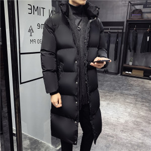 冬季韩版潮流加厚立领棉衣男 长款外套男装棉衣 MY505P65图片