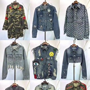 外贸洛杉矶signature8牛仔外套孤品样板链接