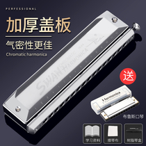 Swan chromatic harmonica 12 hole 14 hole 10 hole 16 hole beginner student adult teaching professional performance