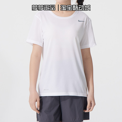 耐克nike女士运动休闲短袖T恤圆领透气套头打底衫IB8899-100-010