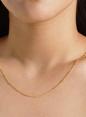 金店同款素链女款金项链锁骨链