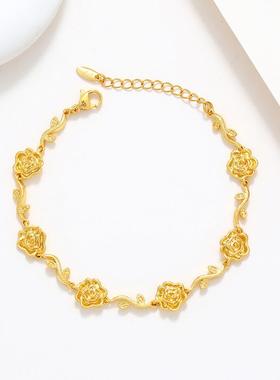 金店同款黄金色手链2025新款