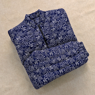 妈妈内穿冬装 中老年加厚保暖棉袄棉裤 女冬季 纯手工棉花棉衣套装